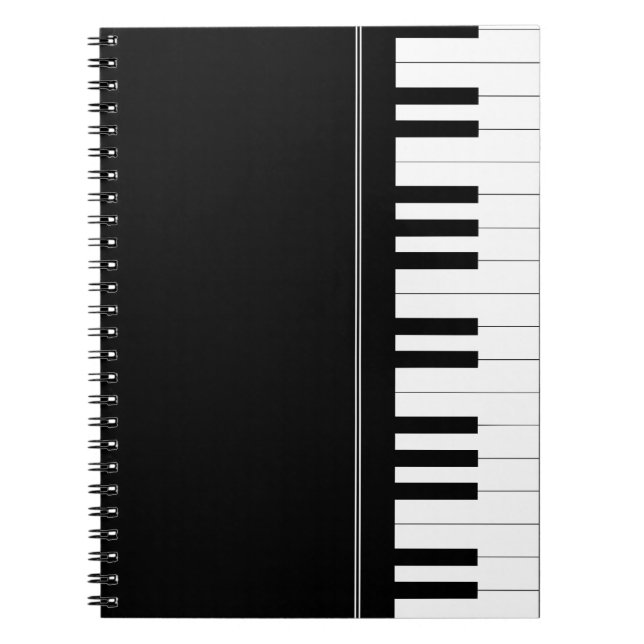 Caderno Espiral Teclado de piano (Frente)