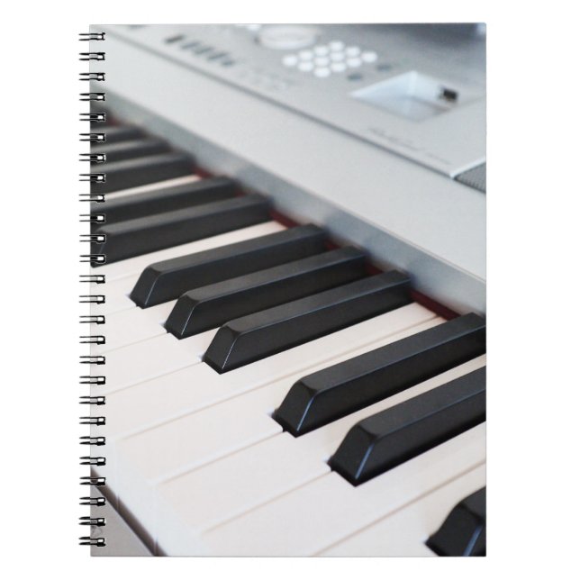 Caderno Espiral Teclado para piano digital (Frente)
