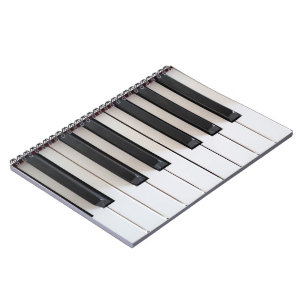 Caderno Espiral Teclado para piano digital