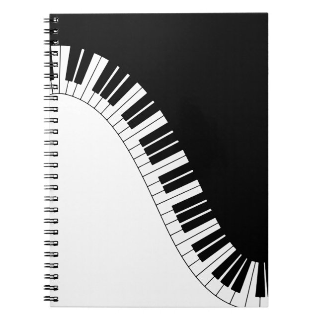 Caderno Espiral Teclado Piano (Frente)