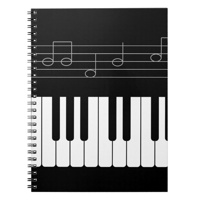Caderno Espiral Teclado Piano (Frente)