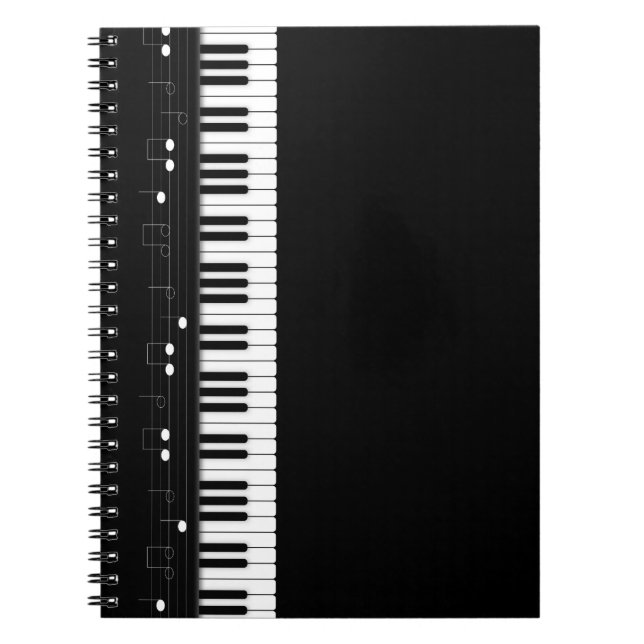 Caderno Espiral Teclado Piano (Frente)