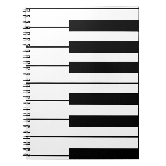 Caderno Espiral teclas musicais (Frente)