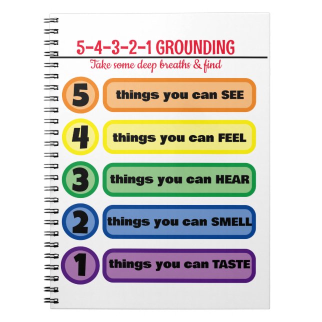 Caderno Espiral Técnica de Arranque para Ansiedade/Esforço 5 Senti (Frente)