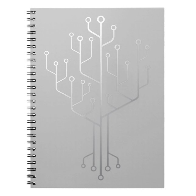 Caderno Espiral Tecnologia de Engenheiro de Codificador de Árvore  (Frente)