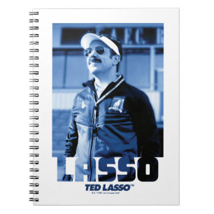 Caderno Espiral Ted Lasso   Gráfico de retrato de laço