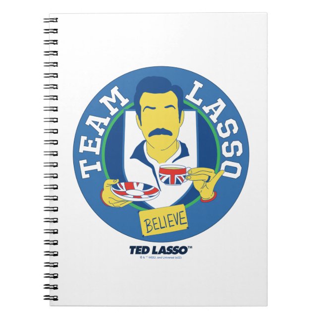 Caderno Espiral Ted Lasso | Team Lasso Tea Iconic Avatar (Frente)