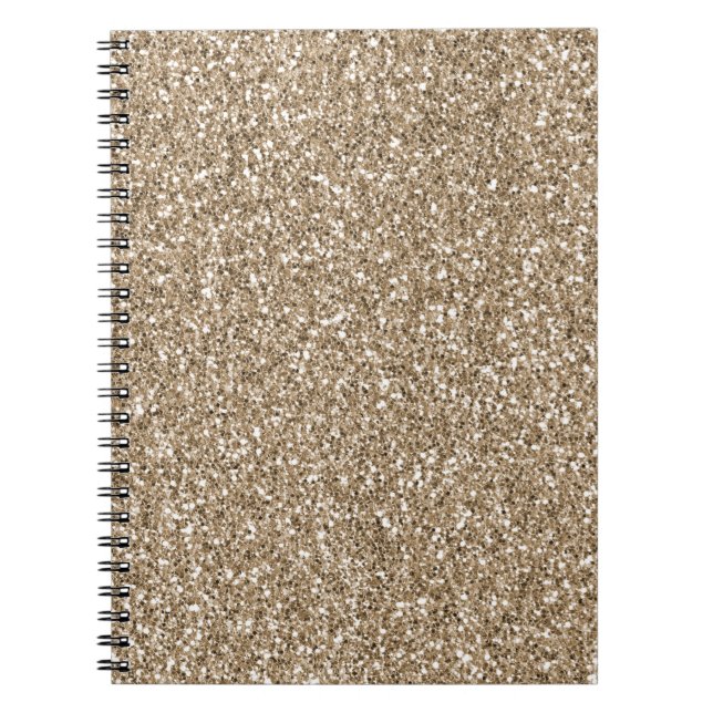Caderno Espiral Teddy Bear Brown Dourado Glitter         (Frente)