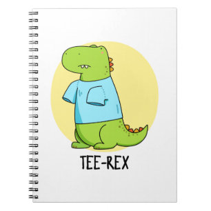 Caderno Espiral Tee Rex Camiseta engraçada TRex Dinossaur Pun