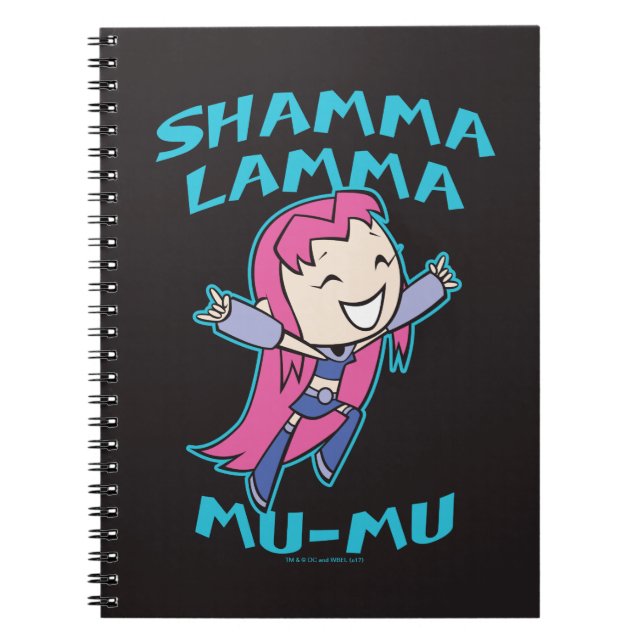 Caderno Espiral Teen Titans Go! | Incêndio "Shamma Lamma Mu-Mu" (Frente)