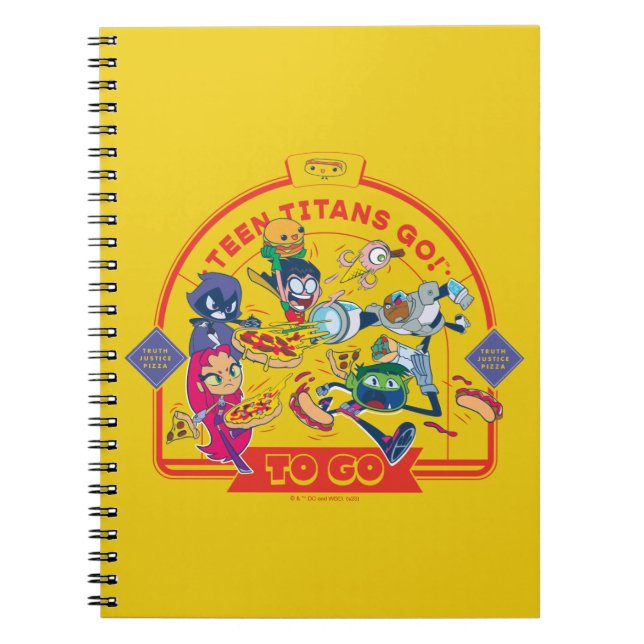 Caderno Espiral Teen Titans Go! Ir (Frente)