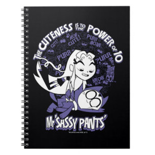 Caderno Espiral Teen Titans Go! Starfire & Mr Sassy Pants