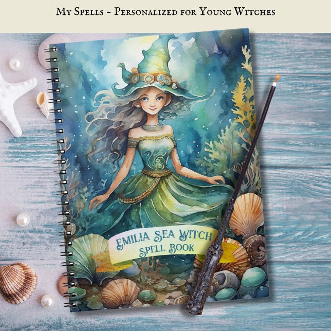 Caderno Espiral Teenage Sea Witls Book Grimoire (Criador carregado)