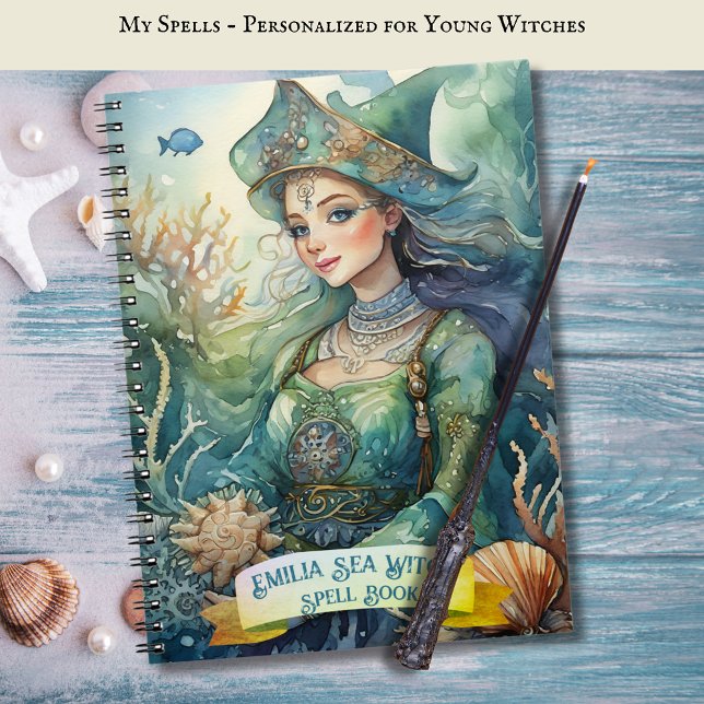 Caderno Espiral Teenage Sea Witls Book Grimoire (Criador carregado)