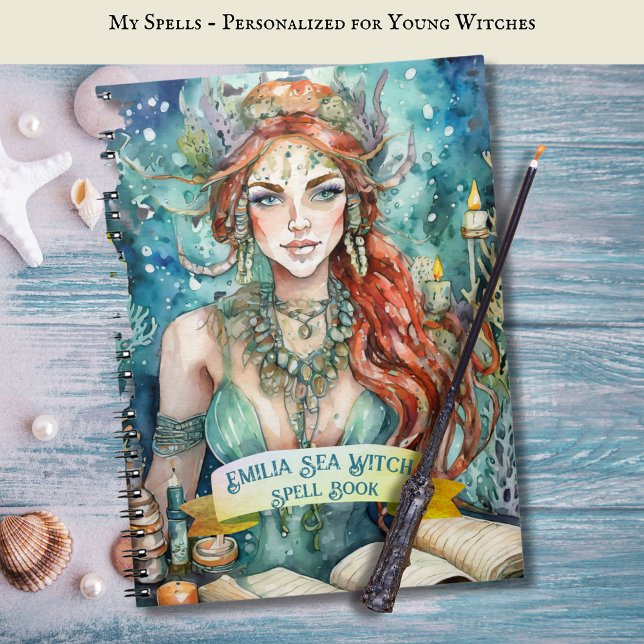Caderno Espiral Teenage Sea Witls Book Grimoire (Criador carregado)