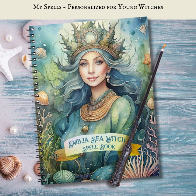 Caderno Espiral Teenage Sea Witls Book Grimoire (Criador carregado)