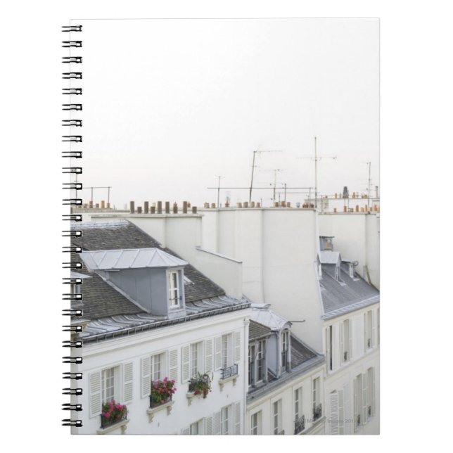Caderno Espiral Telhados na França (Frente)