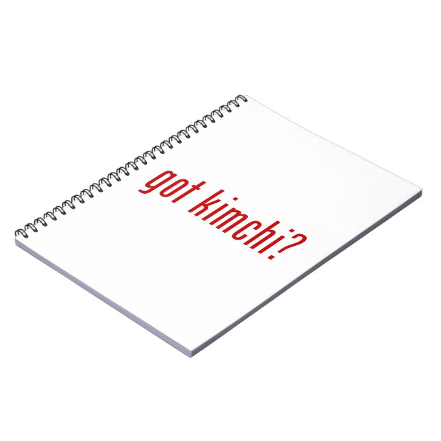 Caderno Espiral tem kimchi? (Left Side)