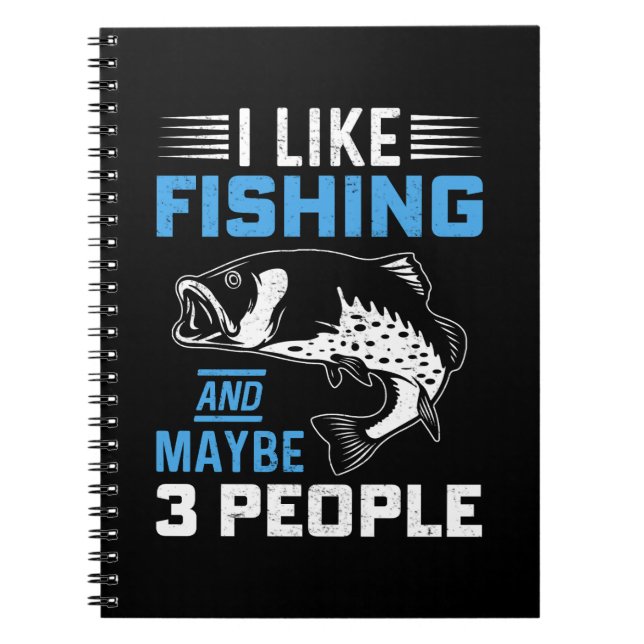 Caderno Espiral Tema de Pesca  (Frente)