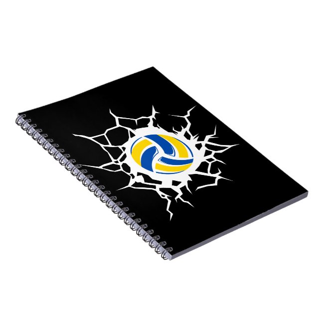Caderno Espiral Tema de Voleibol (Lado Direito)