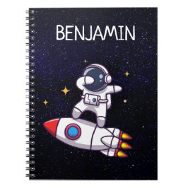 Caderno Espiral Tema Espacial Bonito Qualquer Aniversário De Idade