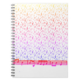 Caderno Espiral tema musical do arco-íris