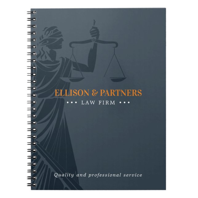 Caderno Espiral Temas | Escalas da Justiça (Frente)