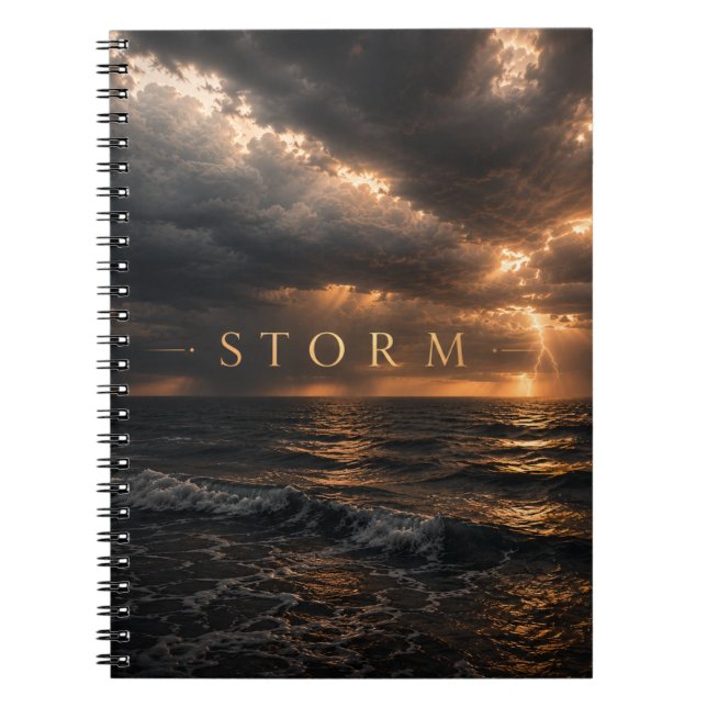 Caderno Espiral Tempestade - Águas Profundas (Frente)