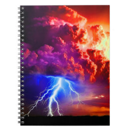Caderno Espiral Tempestade de relâmpago