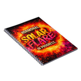 Caderno Espiral Tempestade Solar Hormonal se Aproximando
