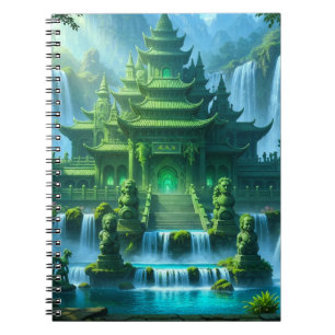 Caderno Espiral Templo Castelo do Trono de Jade Secreto