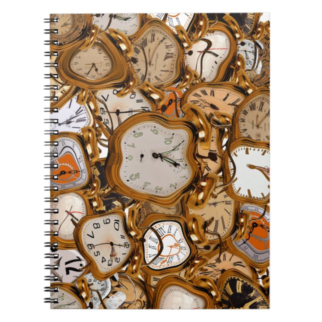 Caderno Espiral Tempo de Execução Relógios Ver Foto Espiral (Frente)