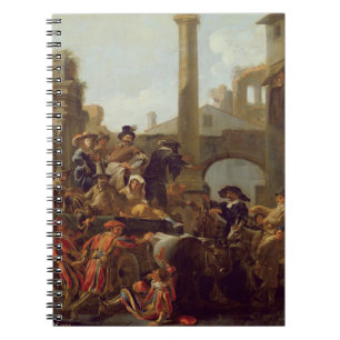 Caderno Espiral Tempo do carnaval em Roma, 1653 (óleo em canvas)