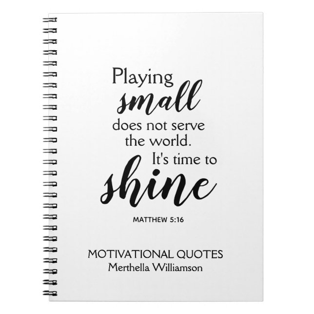 Caderno Espiral TEMPO PARA MOSTRAR MOTIVAÇÃO Personalizada (Frente)