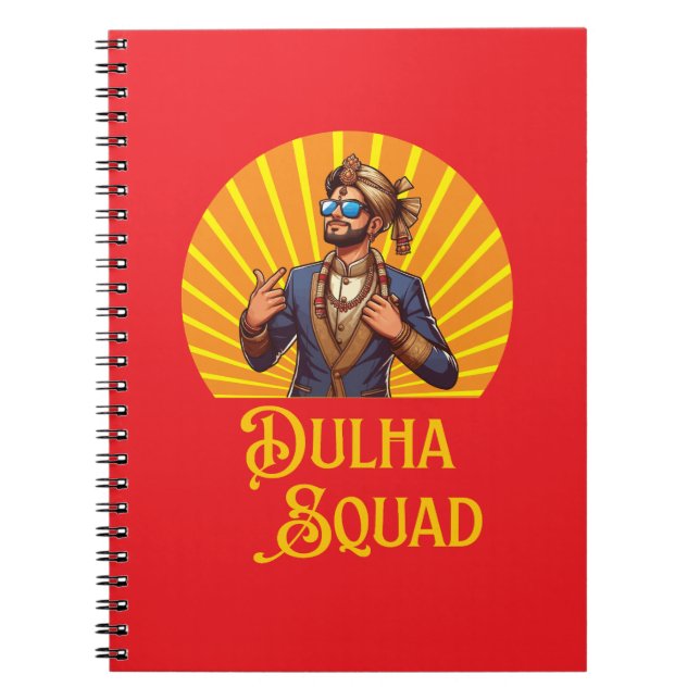 Caderno Espiral Temporada de Casamento ao Estilo Sul Asiático (Frente)