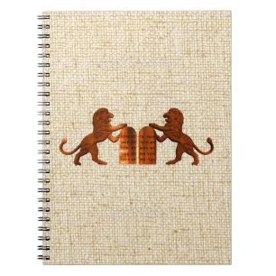 Caderno Espiral Ten Commandments and Lions