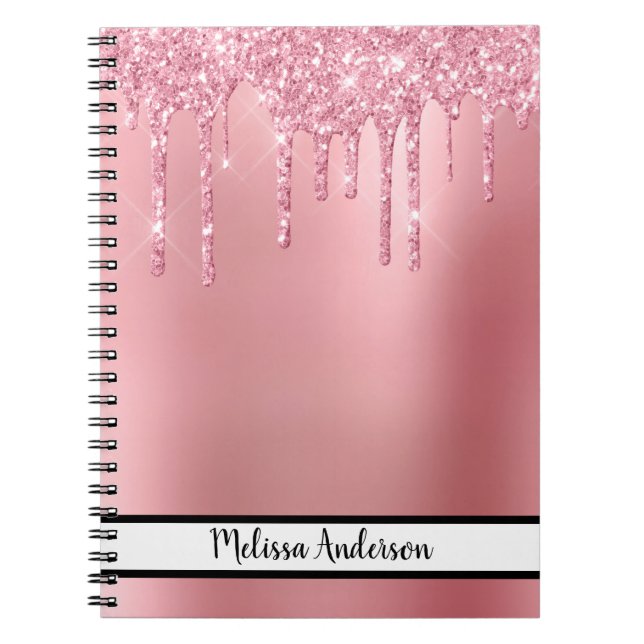 Caderno Espiral Tendência Coletor Rosa (Frente)