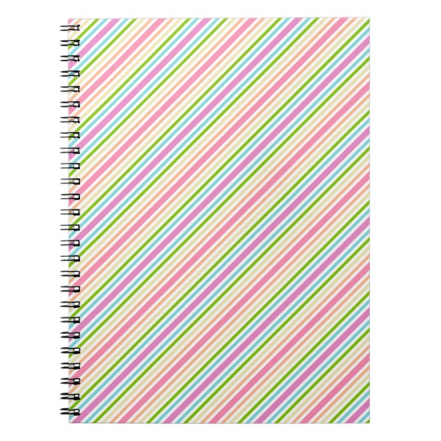 Caderno Espiral Tendência Cores Modelo Rastreamento Verde Roxo (Frente)