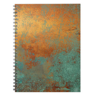 Caderno Espiral Tendy Rich Copper Patina Metálico