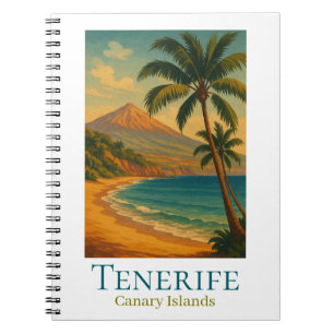 Caderno Espiral Tenerife Ilhas Canárias Monte Teide Ilha Espanhola