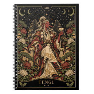 Caderno Espiral Tengu, Arte do Tarot Estrelado
