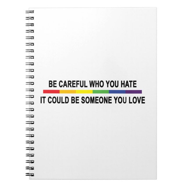 Caderno Espiral Tenha Cuidado Com Quem Você Odeia (Frente)