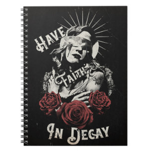 Caderno Espiral Tenha Fé na Decadência - Design Gótico