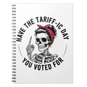 Caderno Espiral Tenha o dia do carro que você votou em Anti-Trump