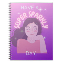 Tenha um notebook Super Sparkly Day
