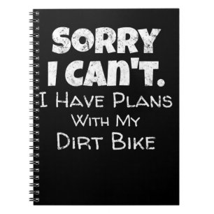 Caderno Espiral Tenho Planos Com Meu Presente De Bicicleta De Suje