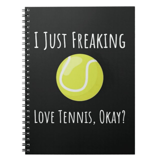 Caderno Espiral Tênis para presentes para as mulheres jogadoras mã (Frente)