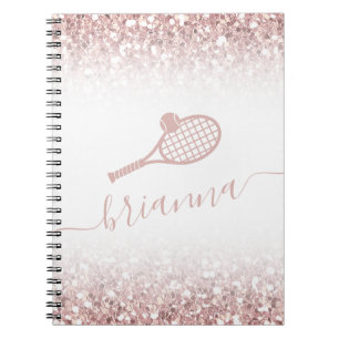 Caderno Espiral Tênis Personalizado Cinza Rosa Brilhante