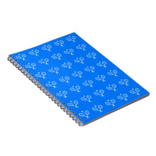 Caderno Espiral Tênis Rackets Blue Background Case-Mate iPhone