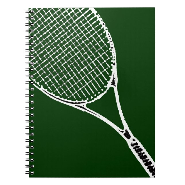 Caderno Espiral tênis racquet (Frente)